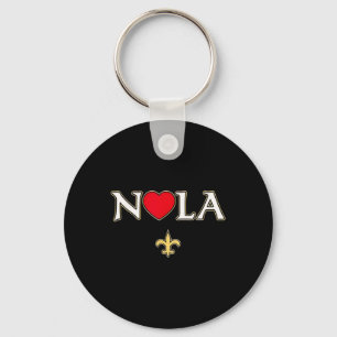 Chaveiro Love Nola New Orleans Fleur De Lis Heart Nola 1