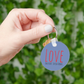 Chaveiro Love - One Heart. Seven Forms Acrylic Keychain