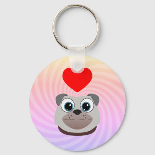 Chaveiro Love Pug