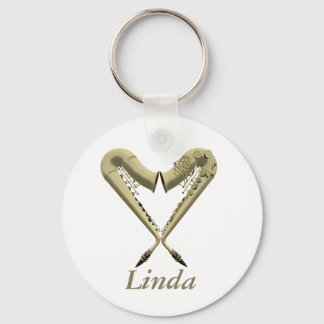 Chaveiro Love Sax Keyring