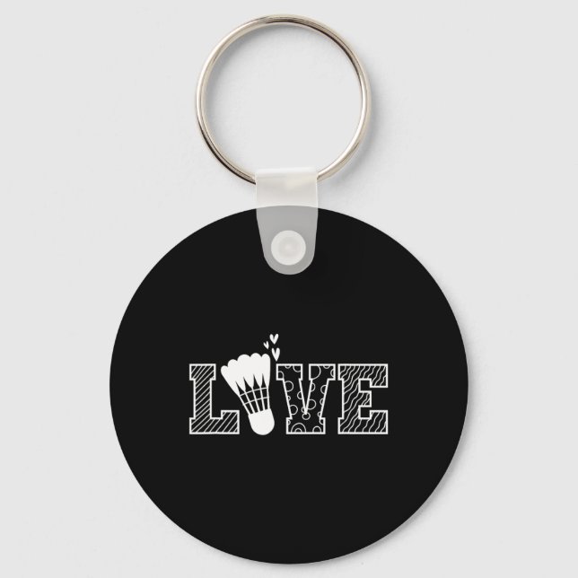 Chaveiro Love Shuttle Dminton Racket (Frente)