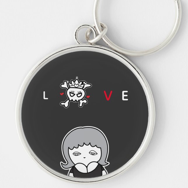 Chaveiro LOVE Skull (Frente)