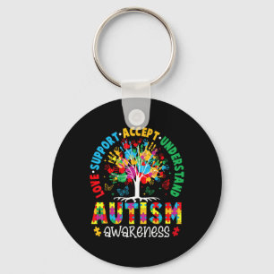 Chaveiro Love Support Accept Entenda Autismo Sensibilização
