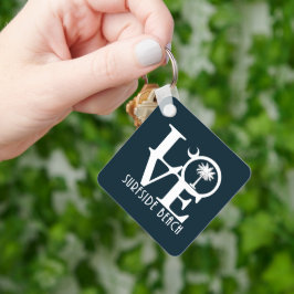 Chaveiro LOVE Surfside Beach SC House Flag