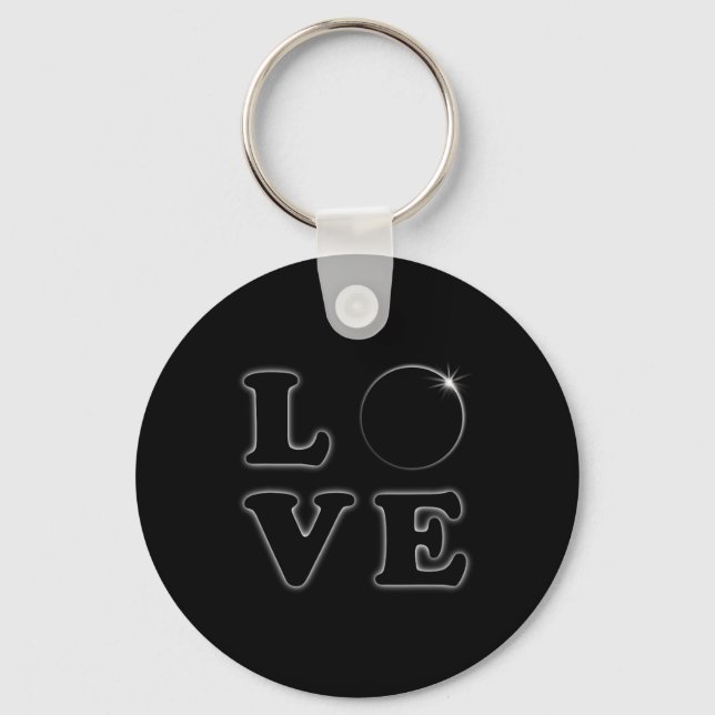 Chaveiro Love Total Solar Eclipse 04 08 2024 Totalidade (Frente)