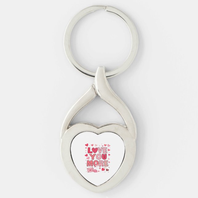 Chaveiro Love You More Polished Love Design  (Frente)