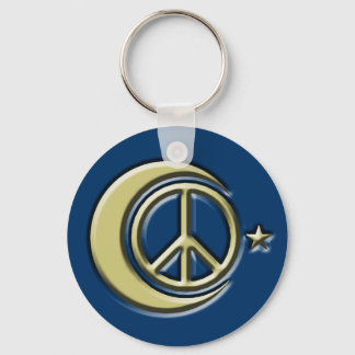 Chaveiro Lua e Estrelas pela Paz