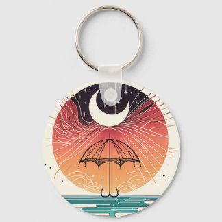 Chaveiro Lua e Guarda-chuvas Dream Charm Mini Boho Art