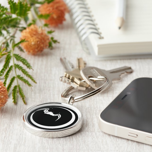 Chaveiro Lua e morcego (Lateral)