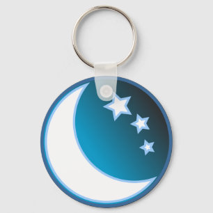 Chaveiro Lua & estrelas