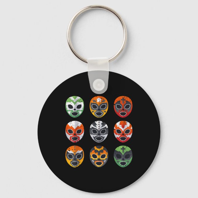 Chaveiro Lucha Libre Luta Máscara Cinco De Mayo Mexicano B (Frente)