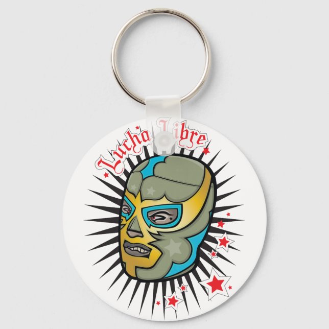 Chaveiro Lucha Libre Máscara de Luta Mexicana (Frente)