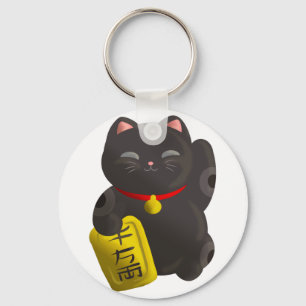 Chaveiro Lucky Cat Black