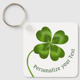 Chaveiro Lucky Charm Clover Vintage Personalizou Boa Sorte