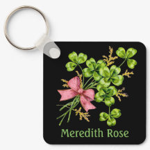 Lucky Charm Clover Vintage Personalizou Boa Sorte