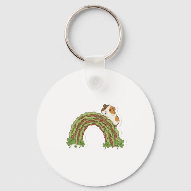Chaveiro Lucky Guinea Pig St.Patrick's Day (Frente)