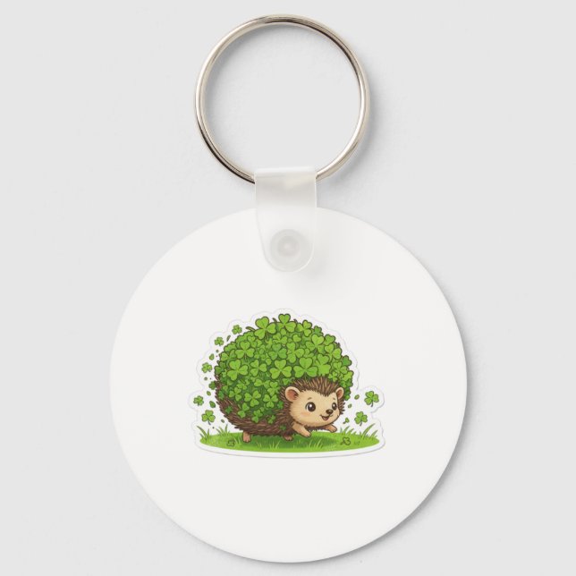 Chaveiro Lucky Hedgehog Dia de São Patrício (Frente)