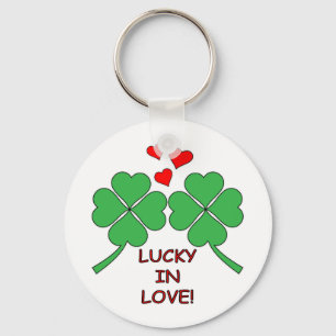 Chaveiro Lucky In Love Hearts Clover