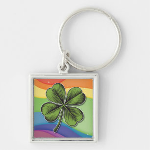 Chaveiro Lucky Rainbow Shamrock