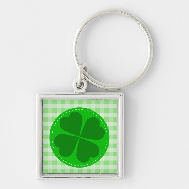 Chaveiro Lucky Shamrock Green Checked (Frente)