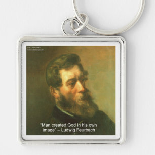 Chaveiro Ludwig Feurbach & O Homem Criou a Citação de Deus