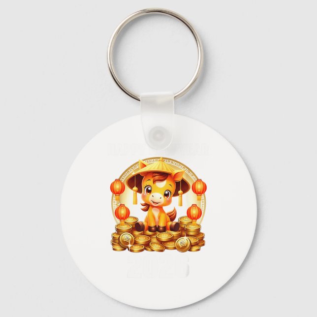 Chaveiro Lunar New Year 2026 Chinese New Year Decorations  (Frente)