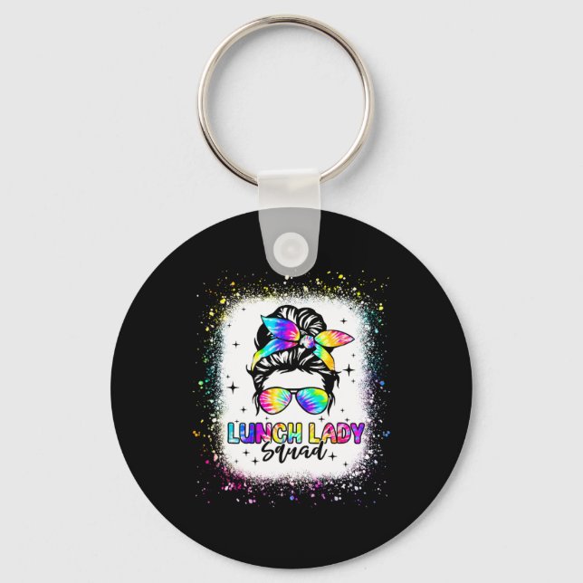 Chaveiro Lunch Lady Squad Messy Bun Girl First Day Ck To Sc (Frente)