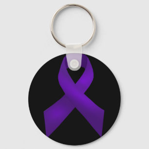 Chaveiro Lúpus roxo da consciência da fita