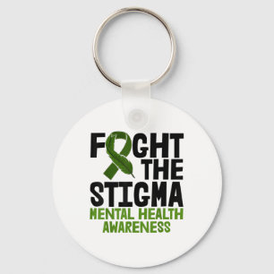 Chaveiro Luta Contra A Fita Verde Estigma Camisa Saúde Ment