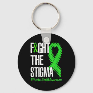 Chaveiro Luta Contra A Saúde Mental Da Fita Verde Estigma