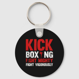 Chaveiro Luta de Kickboxing Luta Poderosa Luta Vigorosament