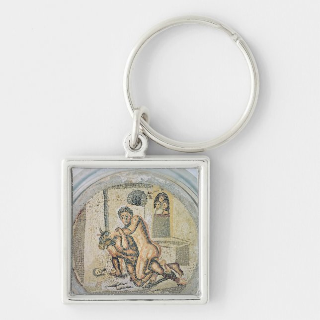Chaveiro Luta de Theseus com o Minotaur (Frente)