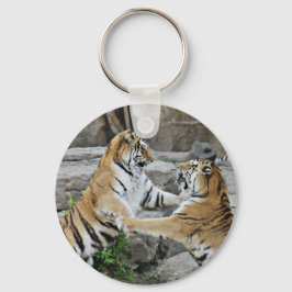 CHAVEIRO LUTA DE TIGER - FOTOGRAFIA DE AÇÃO