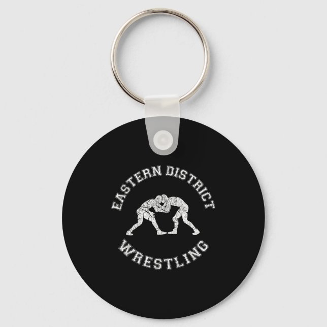 Chaveiro Luta no Distrito Oriental Aflito Retro Wrestl (Frente)