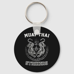 Chaveiro Lutador de Tigre de Muay Thai Kickboxing Sak Yant