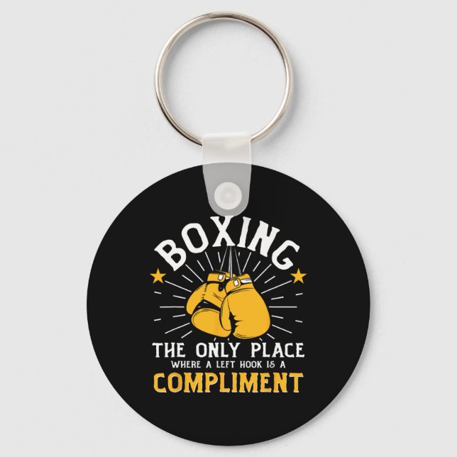 Chaveiro Luvas de Boxe de Treinamento de Boxe G Kickboxing  (Frente)