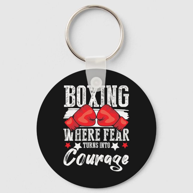 Chaveiro Luvas de Boxe G de Kickboxing de Boxe Shadow Boxin (Frente)