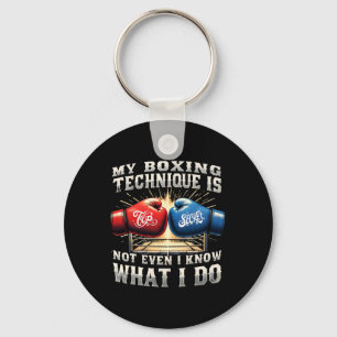 Chaveiro Luvas de Boxing - Citação Engraçada de Gym - Retro