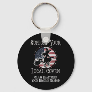 Chaveiro Luvas engraçadas de apoio à sua coven local Kamala