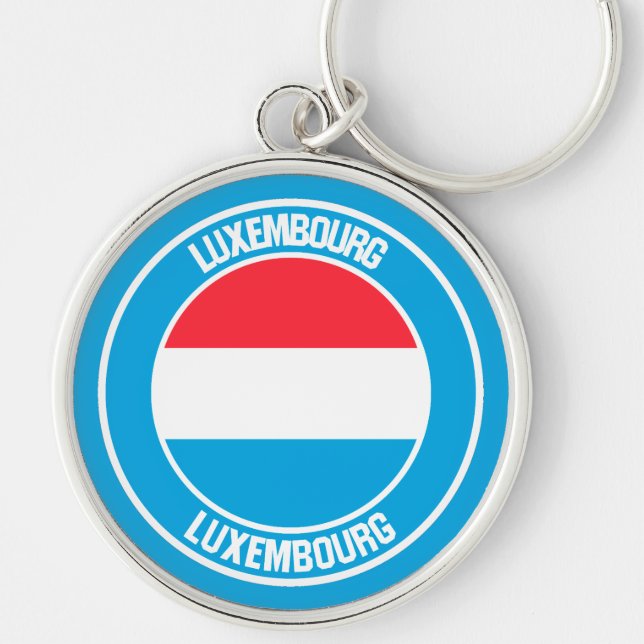 Chaveiro Luxemburgo Round Emblem (Frente)