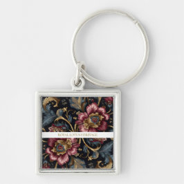 Chaveiro Luxury Indian Floral Keychain Vintage Royal