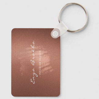 Chaveiro Luxury Stylish Bronze Business Name Logo