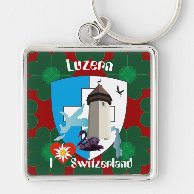 Chaveiro Luzern Schweiz Schlüsselanhänger (Frente)