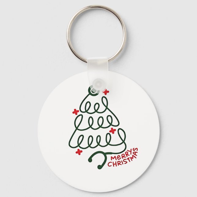 Chaveiro Luzes de Natal de Árvore de Estetoscópio Roupas de (Frente)