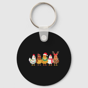 Chaveiro Luzes de Natal de Frango Fazendeira Amante de Anim