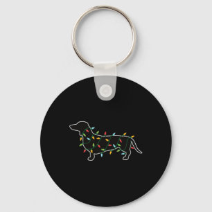 Chaveiro Luzes De Natal Presente Para O Cão Ao Lover Dachsh