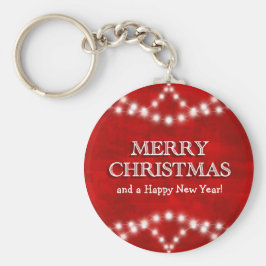 Chaveiro Luzes de Natal Simples e Personalizadas