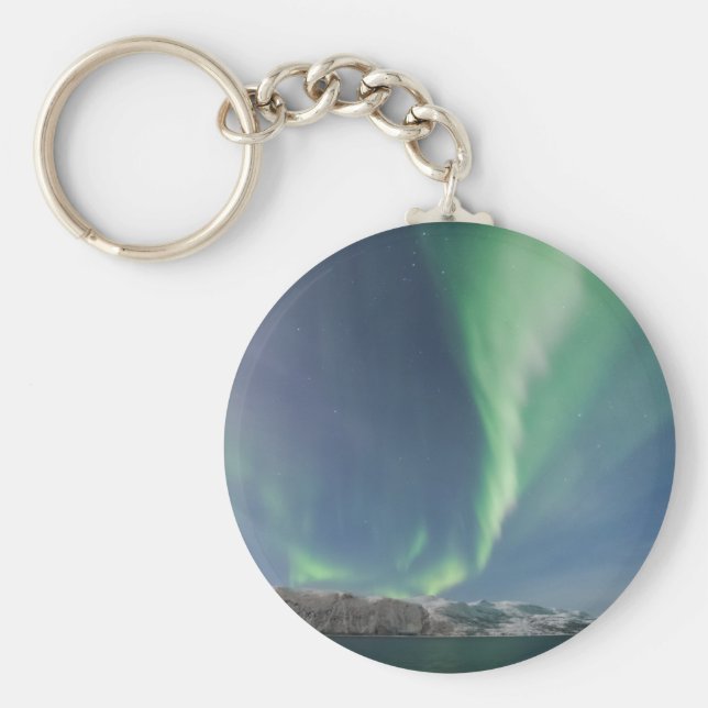 Chaveiro Luzes do norte na Noruega (Frente)