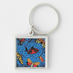 Chaveiro Luzes sobre hidrangea azul