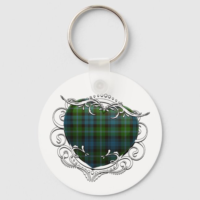 Chaveiro Lyon Tartan Heart (Frente)